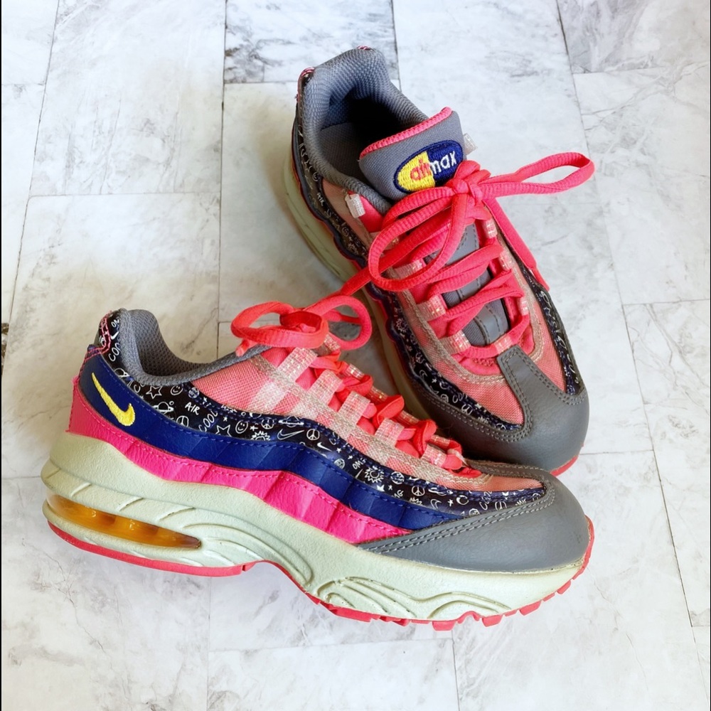 Nike Girls Air Max Sneakers Size 13 Shoes Lace Up